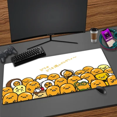Cute Cartoon Gudetama Mousepad HD Printing Computer Gamers Locking Edge Non slip Rubber Mouse Pad Keyboard 4 - Gudetama Store