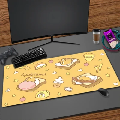 Cute Cartoon Gudetama Mousepad HD Printing Computer Gamers Locking Edge Non slip Rubber Mouse Pad Keyboard 7 - Gudetama Store