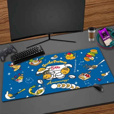 Cute Cartoon Gudetama Mousepad HD Printing Computer Gamers Locking Edge Non slip Rubber Mouse Pad Keyboard 9 - Gudetama Store