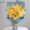 Flower Sanrio Gudetama Kawaii Egg Plush Bouquet Cartoon Creative Cute Handmade Girls Valentine S Day Graduation 1 - Gudetama Store