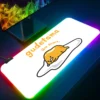 Hello Kitty Gudetama RGB Pc Gamer Keyboard Mouse Pad Mousepad LED Glowing Mouse Mats Rubber Gaming 14 - Gudetama Store