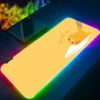 Hello Kitty Gudetama RGB Pc Gamer Keyboard Mouse Pad Mousepad LED Glowing Mouse Mats Rubber Gaming 20 - Gudetama Store