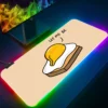 Hello Kitty Gudetama RGB Pc Gamer Keyboard Mouse Pad Mousepad LED Glowing Mouse Mats Rubber Gaming 22 - Gudetama Store