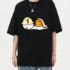 kf S8f28da53426846b8b4f96eef8ea670a4t D Summer Women Couple Clothes Short Sleeve Collar Fashion Man Summer Sporty Egg Gudetama T Shirt - Gudetama Store